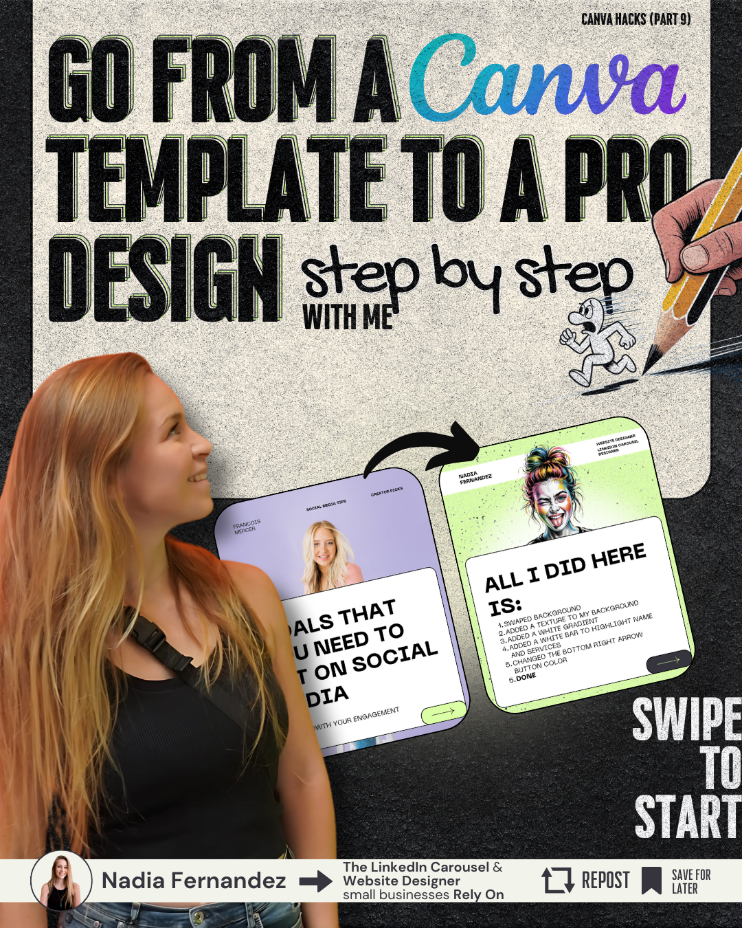Canva Hacks (PART 9) - from template to pro design