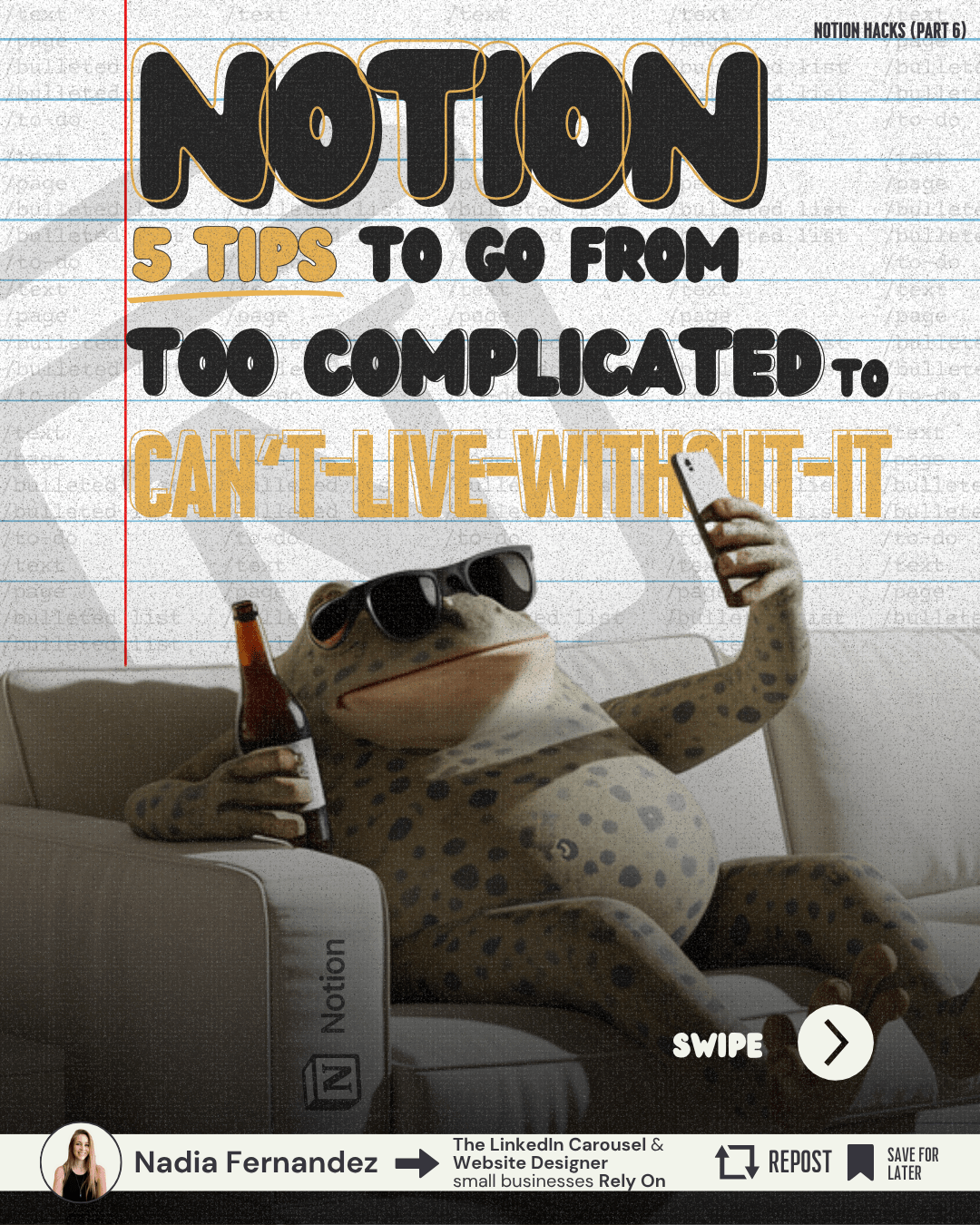 NOTION TUTORIALS PART 6